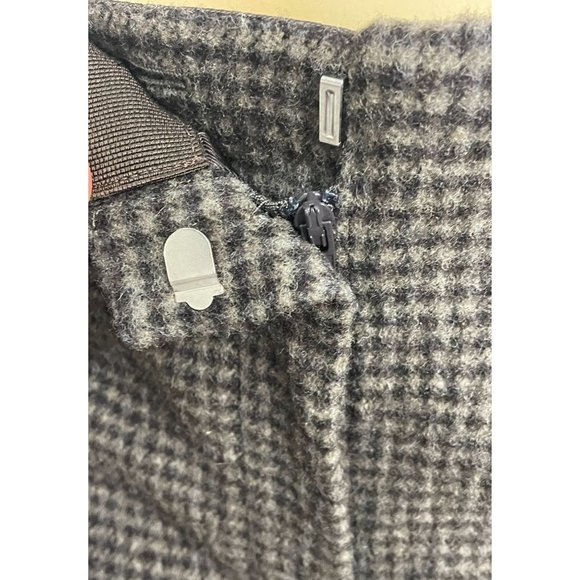 NWT THEORY Wide-Leg Front Zipper Office Brown Multi Size 8 Women's Pants - Picture 3 of 11